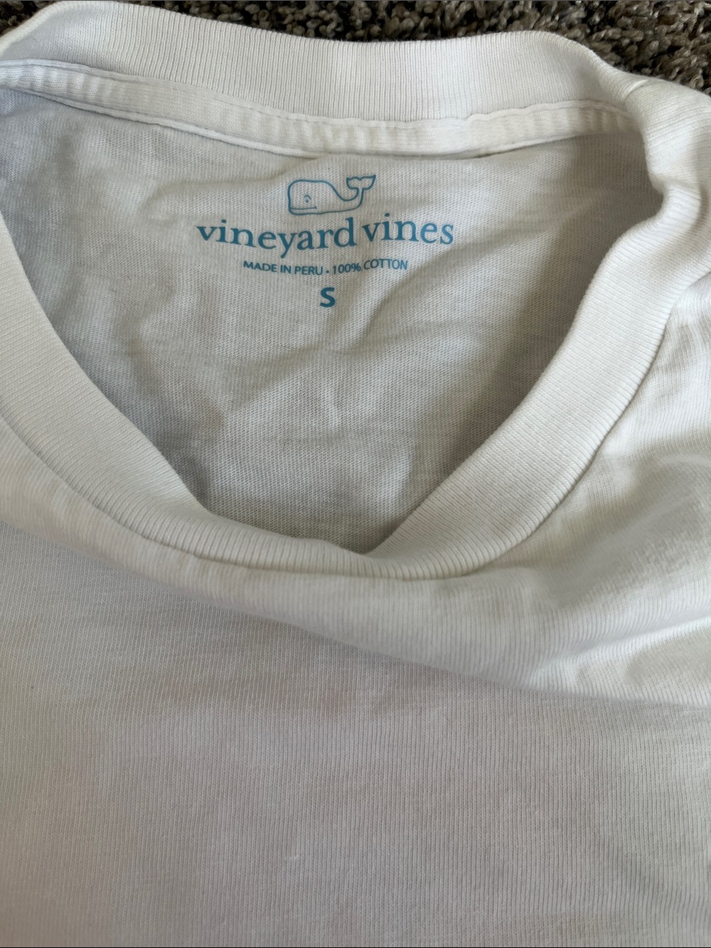 Vineyard Vines White Tee long sleeves- Happy Valley - PSU! Small. - Picture 8 of 8